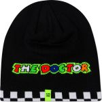 VR46 46 The Doctor Racing Beanie - Black (Double-Sided)