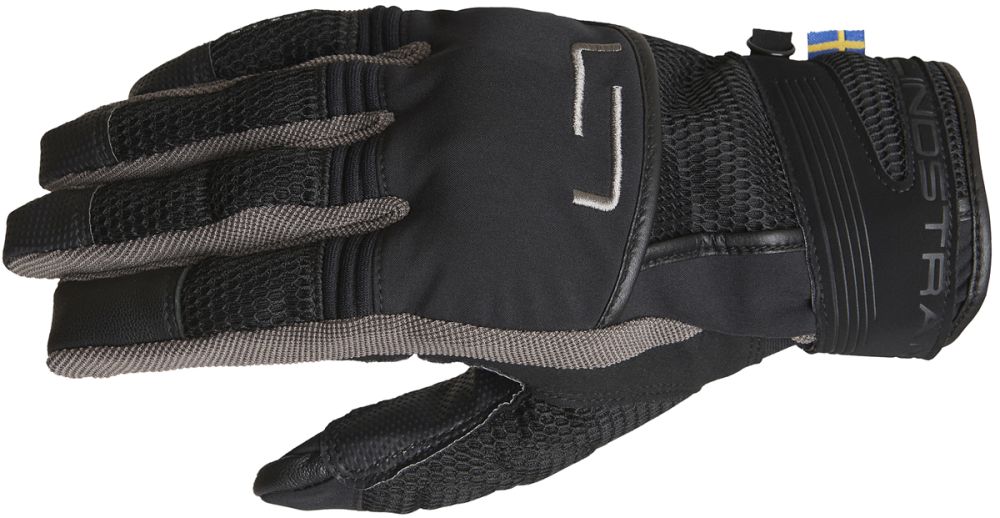 Lindstrands Nyhusen Gloves - Black/Grey top