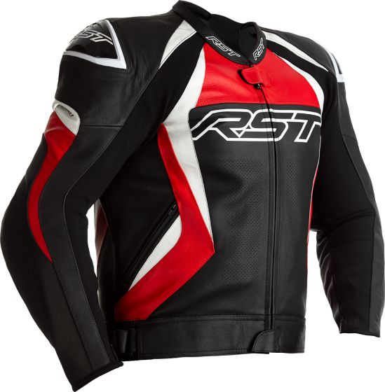 RST Tractech Evo 4 Leather Jacket - Black/Red