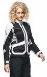 Dainese Lady Desert Textile Jacket - White/Black