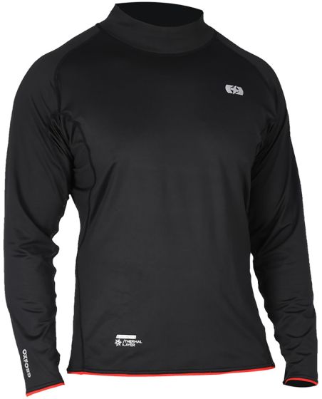 Oxford Warm Dry High Neck Thermal Top - Black