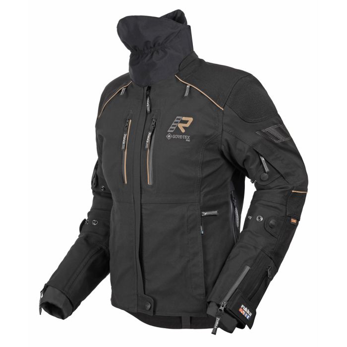 ＲlNＫＡ Rukka Nivala 2.0 GTX Ladies Textile Jacket - Black/Gold | FREE