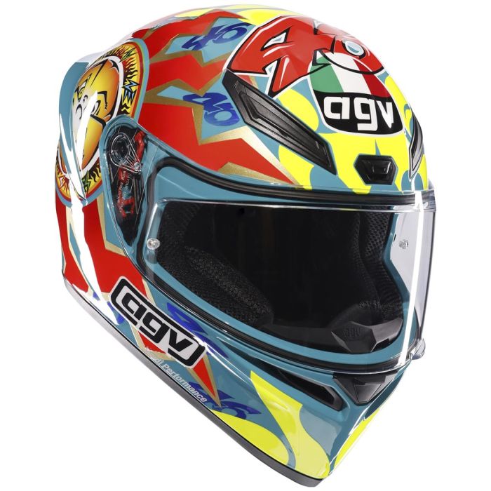 セキュリティ・セーフティ agv k1s ROSSI MUGELLO 1999 AGV K1-S - Rossi Mugello 1999 Replica With Reward Points and Free