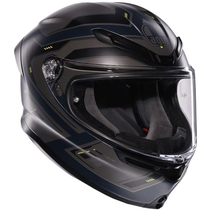 AGV K6-S - Enhance Matt Grey/ Fluo Yellow With Reward Points and