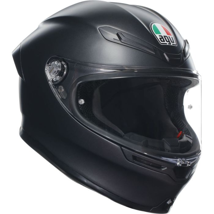 セキュリティ・セーフティ AGV K6 AGV K6-S - Matt Black With Reward Points and Free UK Delivery