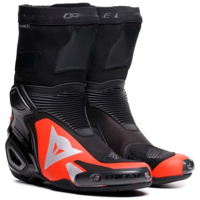 Dainese Axial 2 Boots - Black/Red Fluo With Reward Points and Free