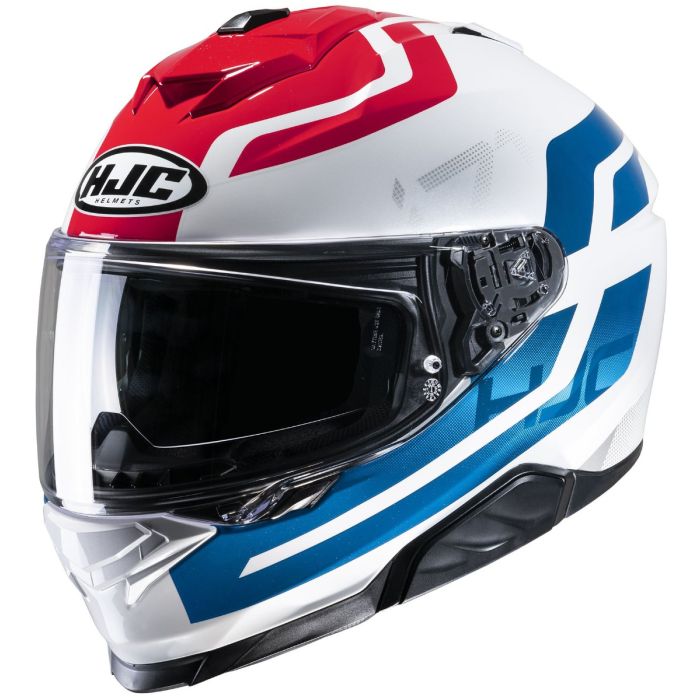 HJC I71 - Enta White/Red/Blue With Reward Points and Free UK Delivery