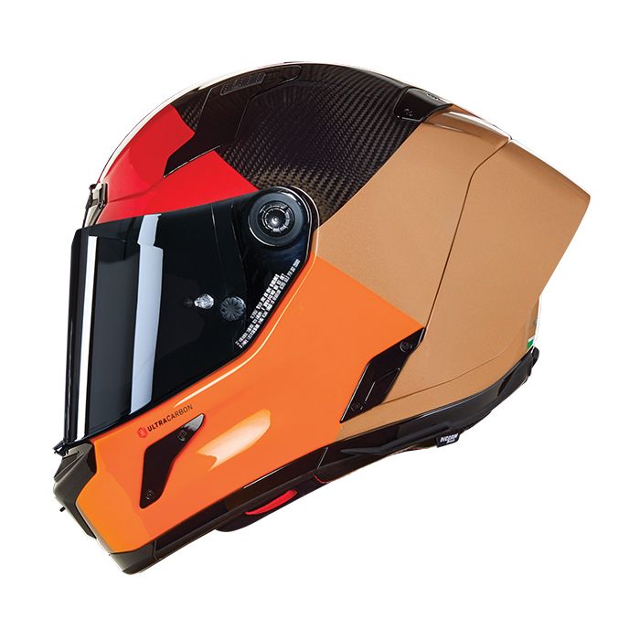 Nolan X-804 RS U.C. - Blocco Orange/Sand/Visceral Red 349 With