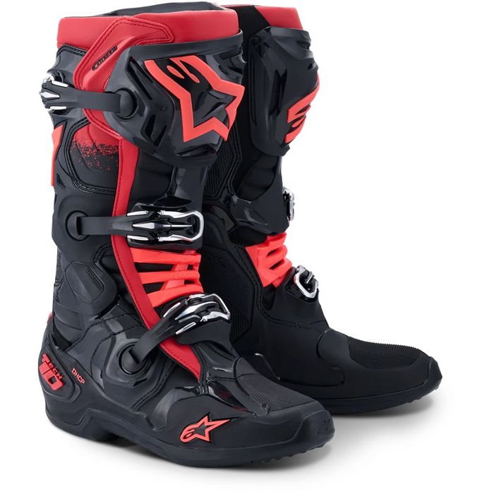 2010020-13 Alpinestars Tech 10 Motocross Boots - Black/Red