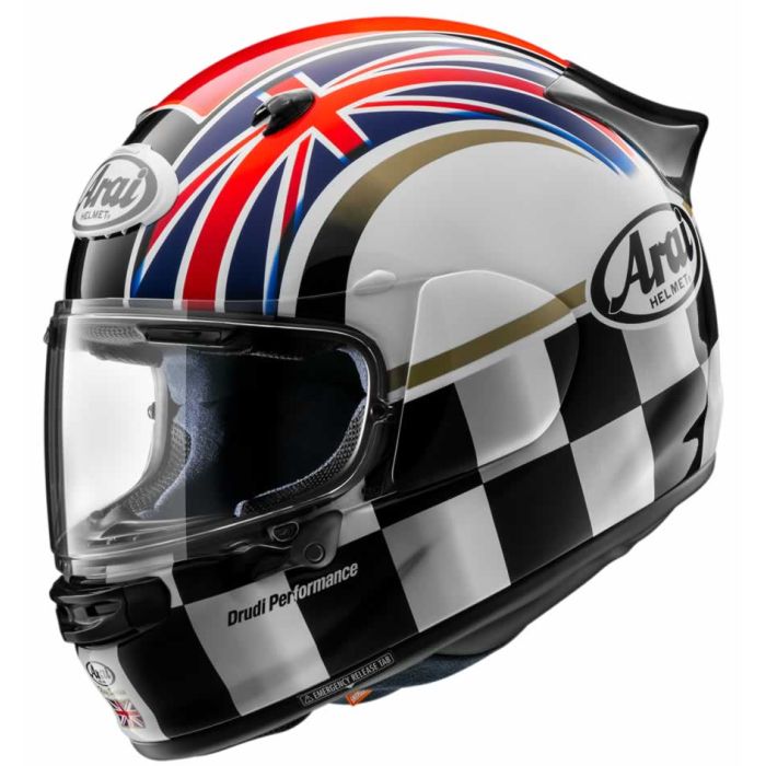 400660UNI Arai Quantic - Podium UK Flag - SALE