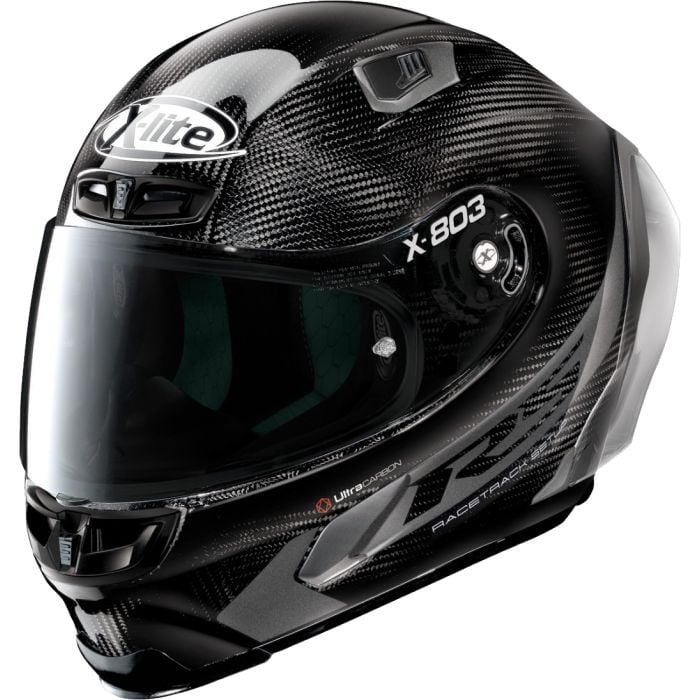 X-lite X-803 RSイリジウム フルフェイスヘルメット X-Lite X-803 RS U.C. - Hot Lap Black 015 Full Face helmet with