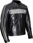 Weise Cabot Leather Jacket - Black/Grey