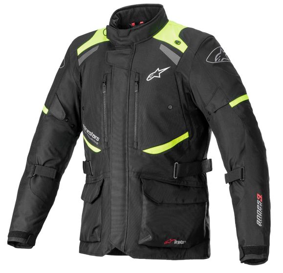 Alpinestars Andes V3 Drystar Textile Jacket - Black/Yellow Fluo