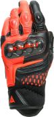 Dainese Carbon 3 Short Gloves - Black/Fluo Red