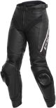 Dainese Delta 3 Lady Leather Trousers - Black/White