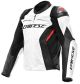 Dainese Racing 4 Leather Jacket - Black/White