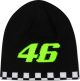 VR46 46 The Doctor Racing Beanie - Black (Double-Sided)