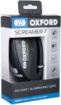 Oxford Screamer 7 Alarm Disc Lock - Black