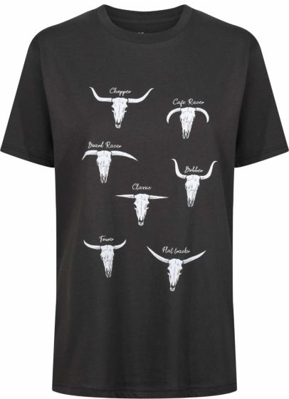 MotoBull T-Shirt Bull Types - Ash Black