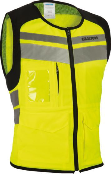 Oxford Utility Bright Top Reflective Gilet - Fluo Yellow