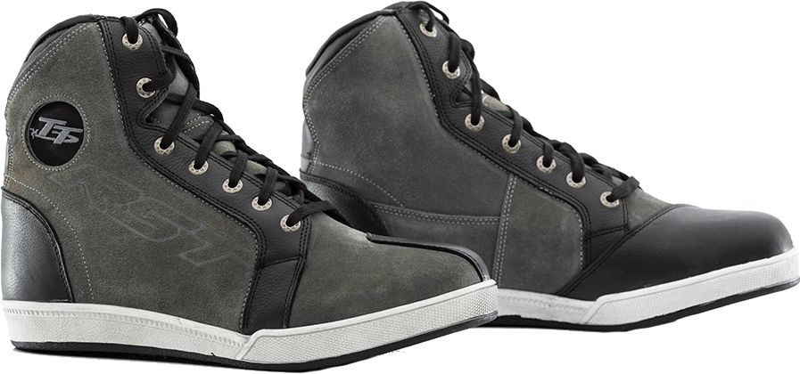 RST IOM TT Crosby Suede CE WP Boots - Grey