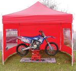Bike It Quick-Up Awning 3m x 3m With 4 Side Walls - Red