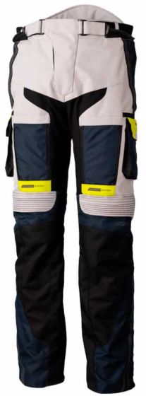 RST Pro Series Adventure-Xtreme CE Textile Trousers - Silver/Navy/Yellow