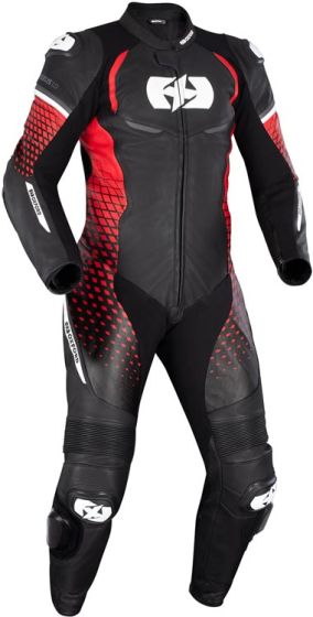 Oxford Nexus 1.0 Leather One-Piece Suit - Black/Red