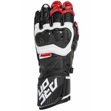 Arc-On 034 RS Motorcycle Gloves - Black White Red