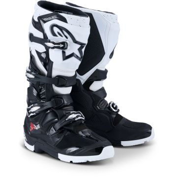2010426-12 Alpinestars Tech 7 Enduro Boots - Black/White