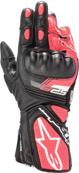 Alpinestars Stella SP-8 V3 Ladies Gloves - Black/White/Diva Pink