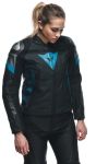 Dainese Ladies Avro 5 Leather Jacket - Black/Teal/Anthracite