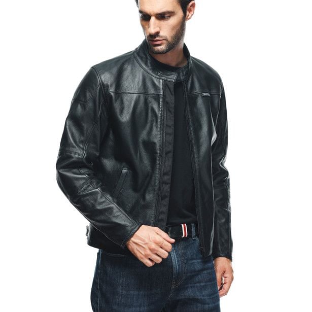 Dainese Mike 3 Leather Jacket - Black with Reward Points and FREE UK ...
