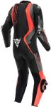Dainese Audax D-Zip Perforated One-Piece Suit - Black/Red Fluo/Anthracite