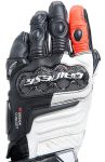 Dainese Lady Carbon 4 long Leather Gloves - Black/Red/White