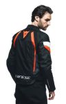 Dainese Avro 5 Textile Jacket - Black/Red Fluo/White