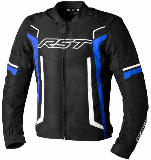 RST Pilot Evo CE Textile Jacket - Black/White/Blue