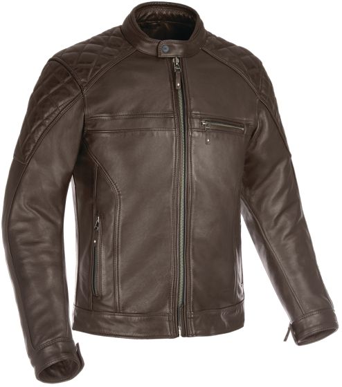 Oxford Route 73 2.0 Leather Jacket - Brown