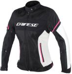 Dainese Air Frame D1 Ladies Textile Jacket U56 - Black/White/Pink