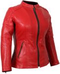 Weise Ladies Earhart Leather Jacket - Red