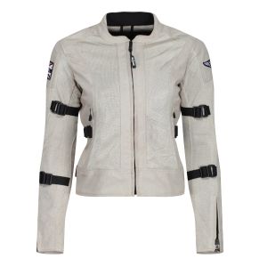 MotoGirl Jodie Textile Jacket - Natural