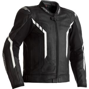RST Axis Leather Jacket - Black/White