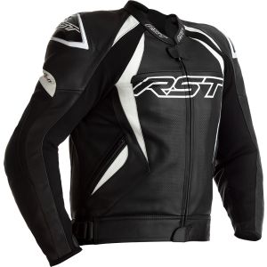 RST Tractech Evo 4 Leather Jacket - Black/White