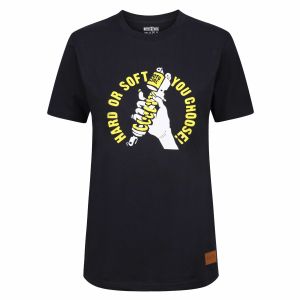 MotoGirl Hard or Soft T-Shirt - Navy