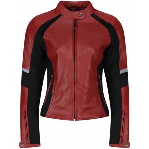 MotoGirl Fiona Leather Jacket - Red