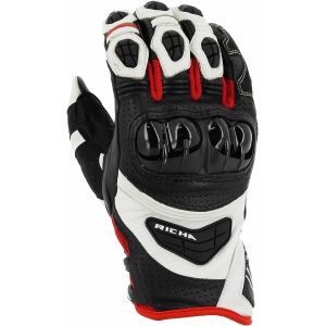 Richa Stealth Leather Gloves - Red