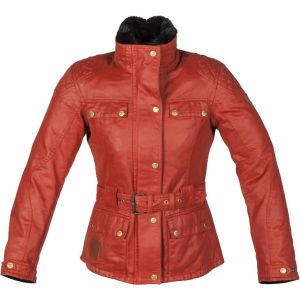 Spada Hartbury Ladies Wax Textile Jacket - Rouge