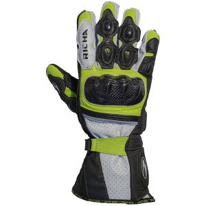 Richa Ravine Leather Gloves - Black/Yellow