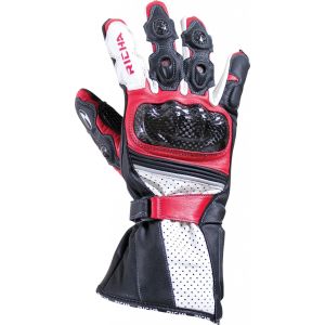 Richa Ravine Leather Gloves - Black/Red