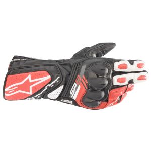Alpinestars SP-8 V3 Leather Gloves - Black/White/Red